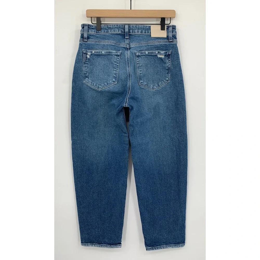 PAIGE‎ Jeans Womens 28 Blue Alexis Button Fly Barrel Leg Denim Pants